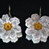 Oorbellen bloem - Wit - Afbeelding 3